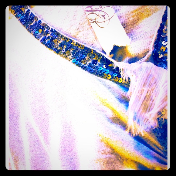 Bird By Juicy Couture Gray sequined cardigan - Picture 4 of 8